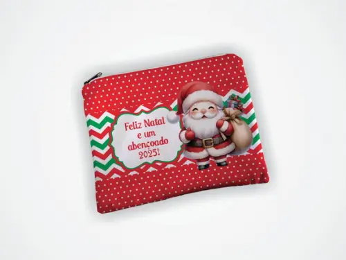 Necessaire 19x13cm Personalizada Natal
