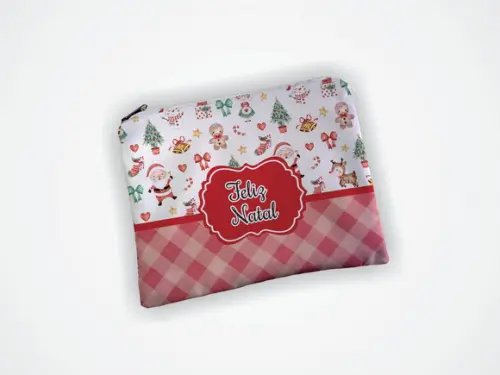 Necessaire 19x13cm Personalizada Natal