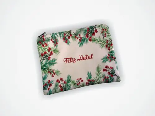 Necessaire 19x13cm Personalizada Natal