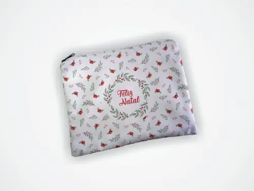 Necessaire 19x13cm Personalizada Natal