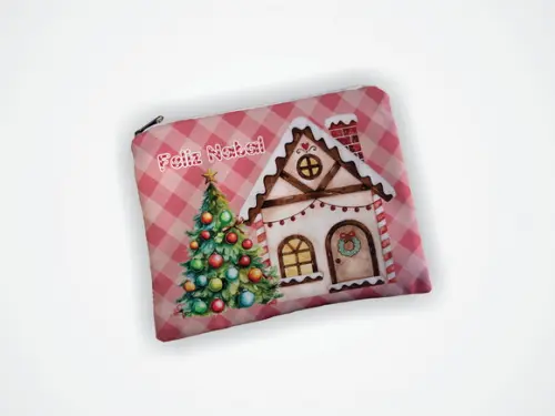 Necessaire 19x13cm Personalizada Natal