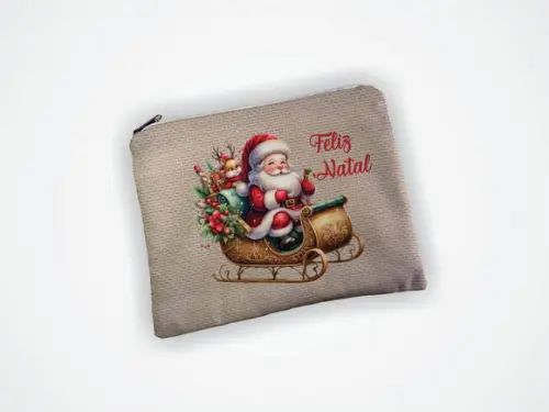 Necessaire 19x13cm Personalizada Natal