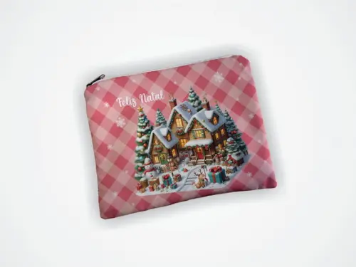 Necessaire 19x13cm Personalizada Natal