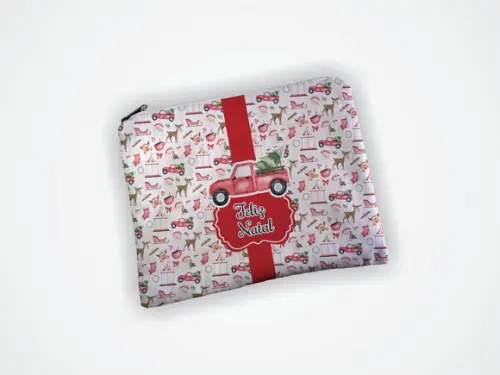 Necessaire 19x13cm Personalizada Natal