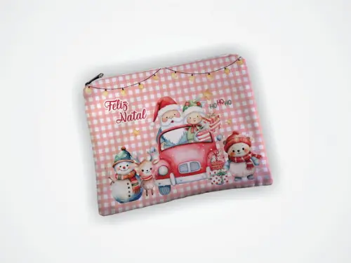 Necessaire 19x13cm Personalizada Natal