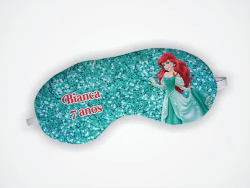 Mascara Dormir Personalizada Sereia Ariel