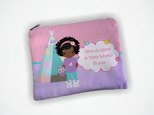 Lembrancinha Necessaire Personalizada 19x13cm Festa Pijama