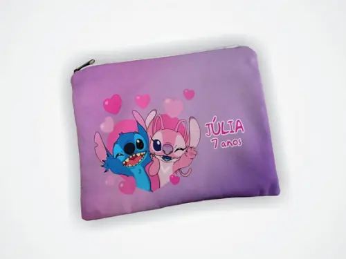 Necessaire 19x13cm Personalizada Stitch