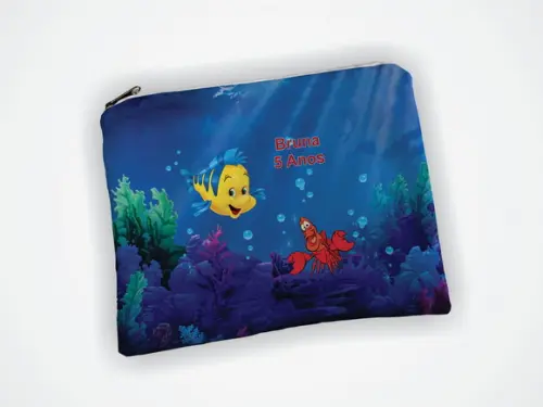 Necessaire Personalizada Sereia Ariel