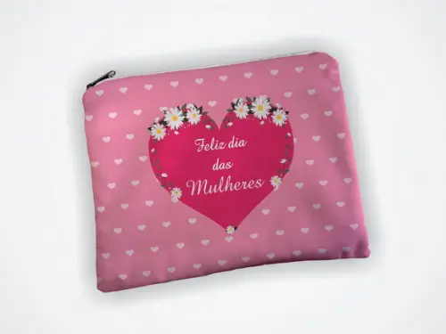 Necessaire Personalizada 19x13cm Dia das Mulheres