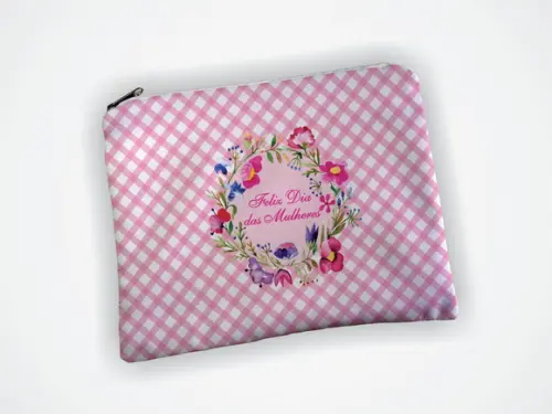 Necessaire Personalizada 19x13cm Dia das Mulheres