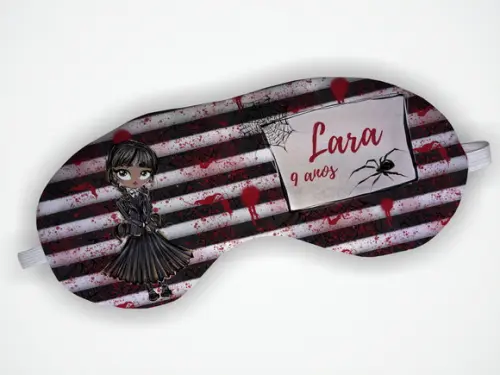 Mascara Dormir Personalizada Wandinha