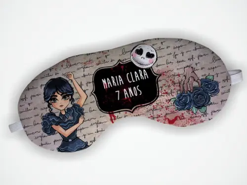 Mascara Dormir Personalizada Wandinha