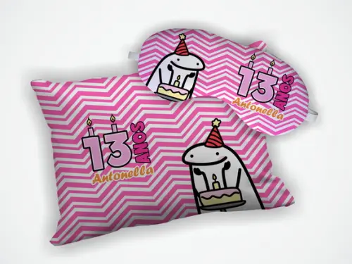 Kit Almofada 18x28cm + Mascara de Dormir Flork