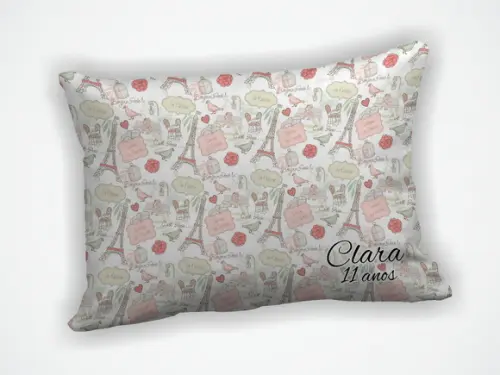 Almofada 18x28cm Personalizada Paris