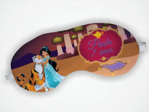 Máscara Dormir Personalizada Princesa Jasmine