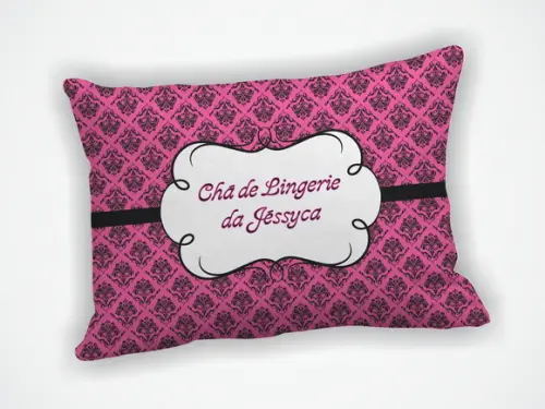 Almofada 18x28cm Personalizada Chá de Lingerie