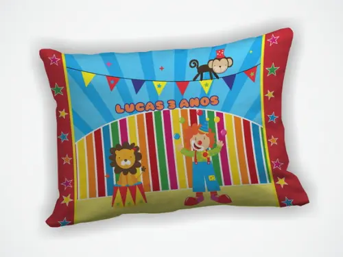 Almofada 18x28cm Personalizada Circo