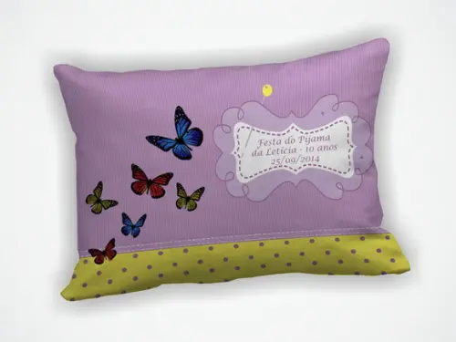 Almofada 18x28cm Personalizada Borboletas
