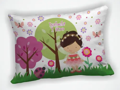 Almofada 18x28cm Personalizada Jardim Encantado