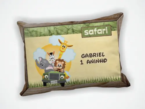 Almofada 18x28cm Personalizada Safari