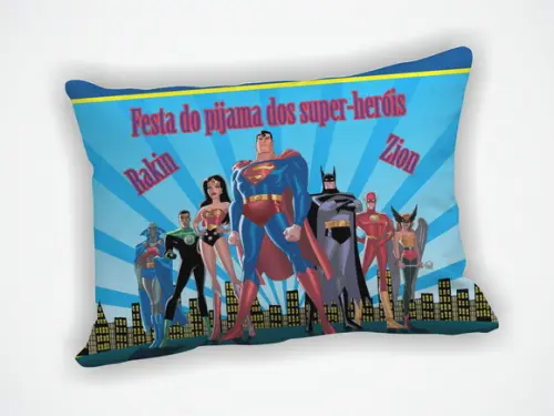 Almofada 18x28cm Personalizada Liga da Justiça
