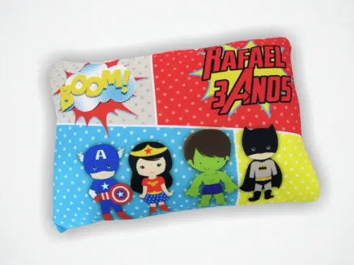 Almofada 18x28cm Personalizada Super Heróis