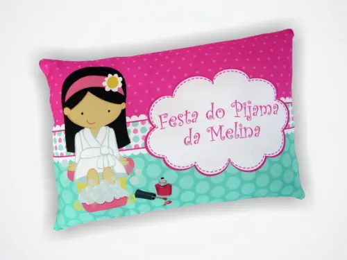 Lembrança Mini Almofada 18x28cm Personalizada Spa