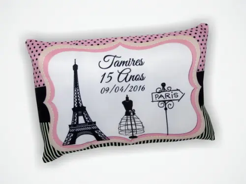 Almofada 18x28cm Personalizada Paris