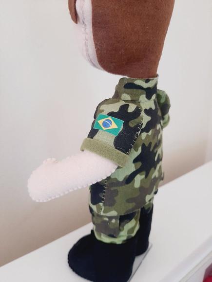 Boneco de Feltro Exército