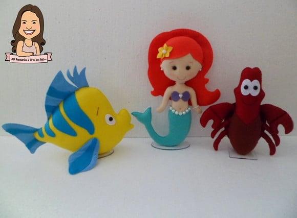 Bonecos Ariel (pequena Sereia)