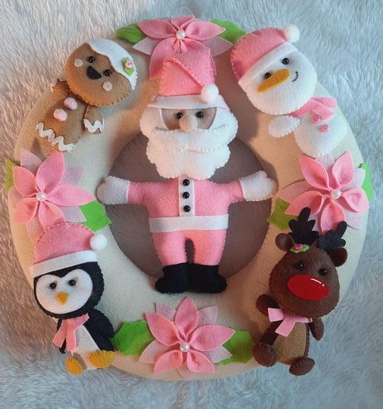 Guirlanda De Natal Em Feltro