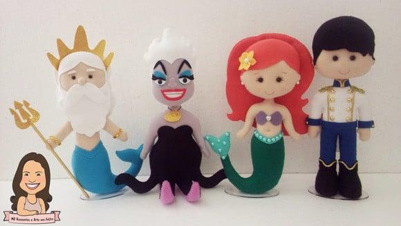 Personagens Ariel (pequena Sereia)