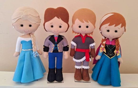 Personagens Frozen Febre Congelante