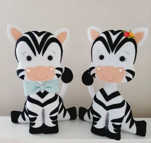 Bichos Safari em feltro