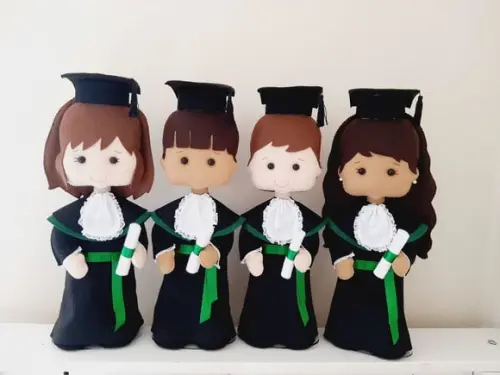 Boneco de Formatura em Feltro
