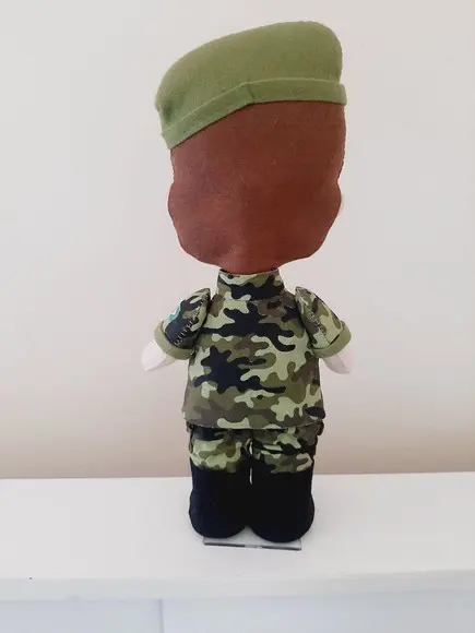 Boneco de Feltro Exército