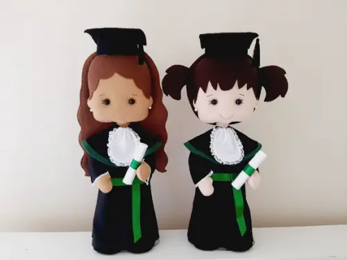 Boneco de Formatura em Feltro