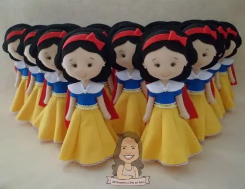 Centro de Mesa Branca de Neve