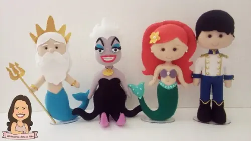 Personagens Ariel (pequena Sereia)
