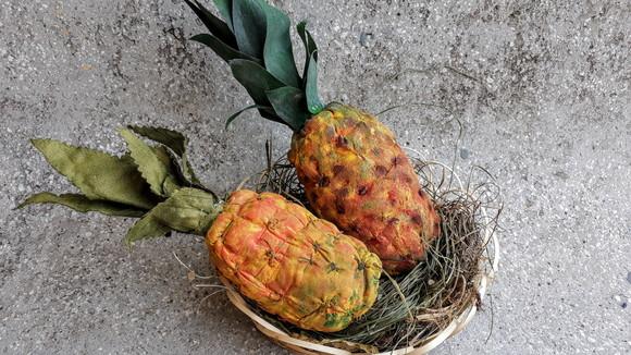 Abacaxi em Tecido