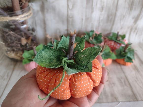 Mini Abóboras de Pano