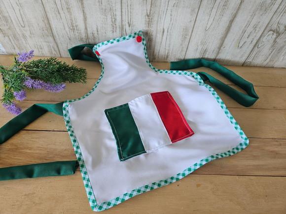 Avental Infantil Festa Italiana