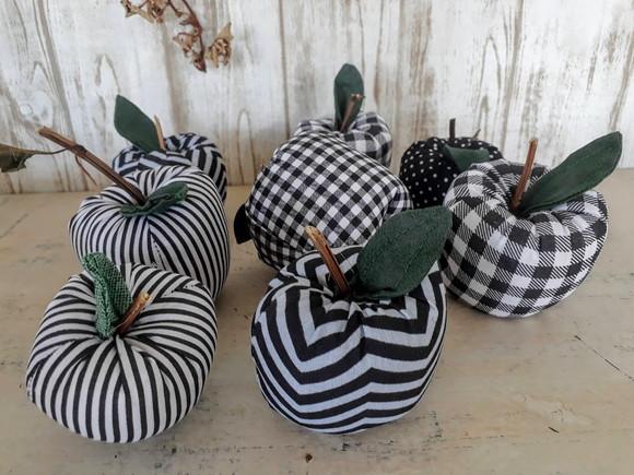 Maçãs em Tecido Kit com 5