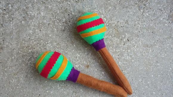 Maraca em Feltro Festa Mexicana