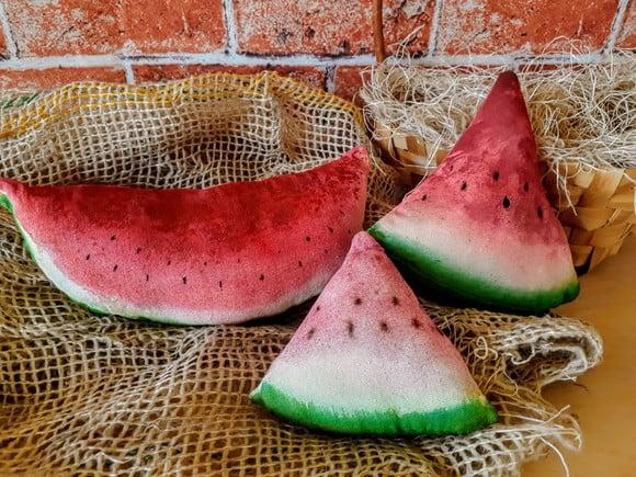 Melancias primitivas em fatias kit com 3 fatias