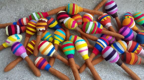 Maraca em Feltro Festa Mexicana