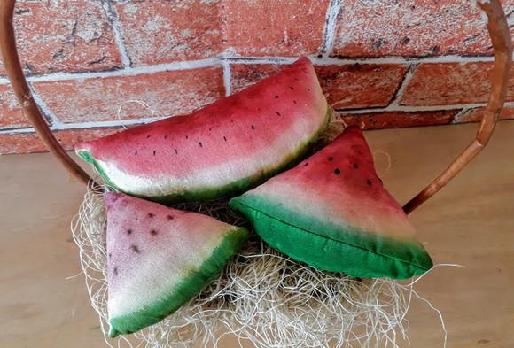 Melancias primitivas em fatias kit com 3 fatias