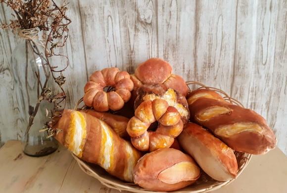 Pão Decorativo em Tecido 5 Pães