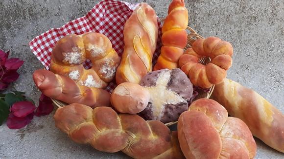 Pão Decorativo em Tecido 5 Pães